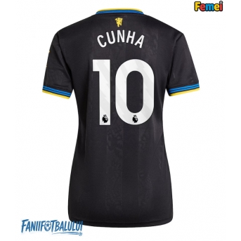 Manchester United Matheus Cunha #10 Tricou Fotbal Replică 2025-26 Femei Treilea